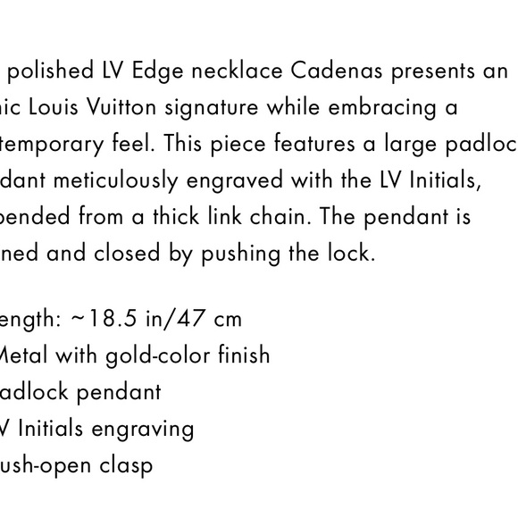 LV Edge lock and key necklace - Picture 11 of 11